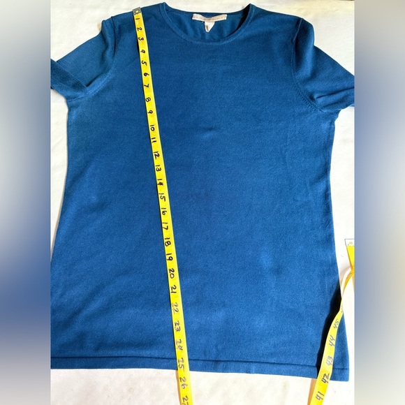 BELFORD Blue crew neck knit sweater size M - Picture 12 of 12